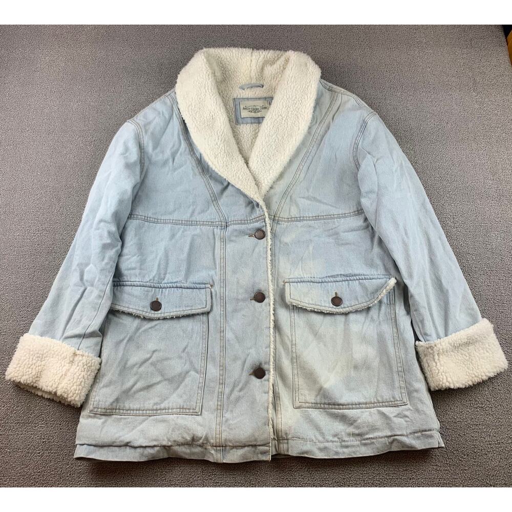 Ashley Vintage Charm Lined Denim Jean Jacket‎ With Measurement Photos